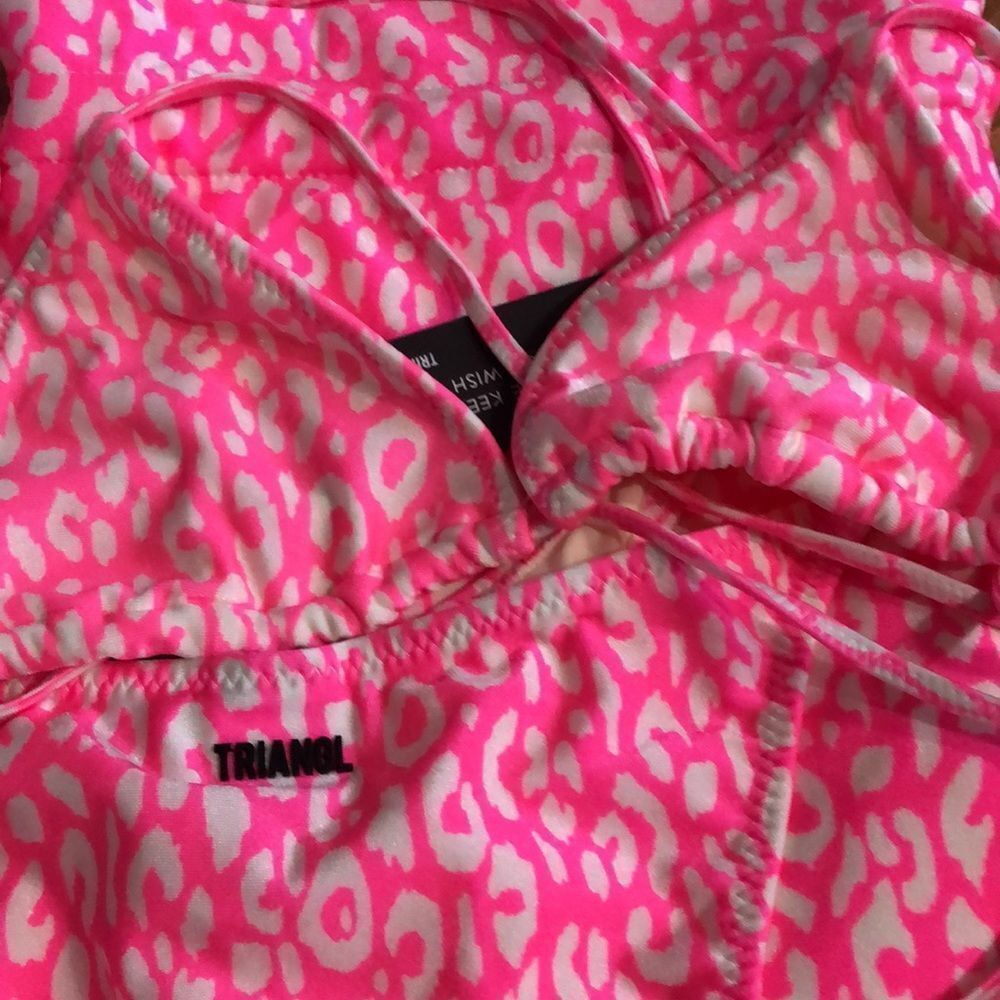 TRIANGLE VINCA Pink Leopard w/ matching bag 💕 NWT - Picture 9 of 9